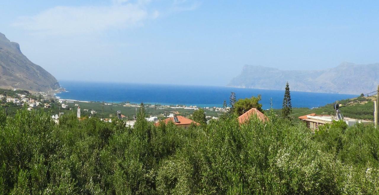 Вилла Chrissi'S House With Garden And Sea View Zerviana Киссамос Экстерьер фото